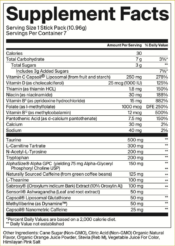 Energy 7-Stick Box (12 per Case): 1 Caddie (7 sticks)